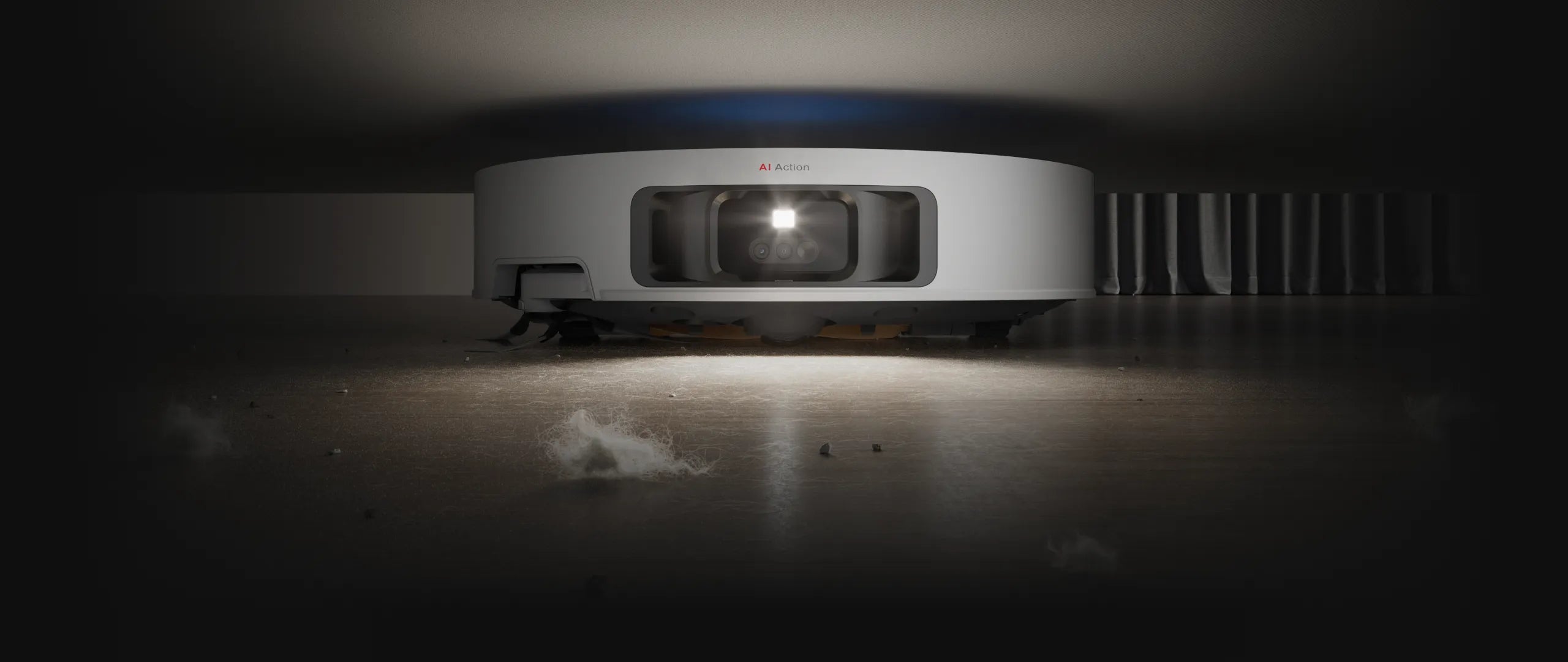 Robot con luce LED per ambienti poco illuminati