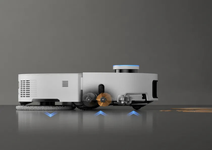 Robot aspirapolvere mantiene le spazzole asciutte e previene gli odori