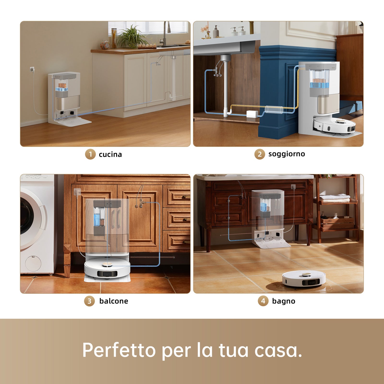 Kit di Collegamento dell'acqua di Rifornimento e Scarico Automatici per L10sProUltra/X30Ultra/X40UltraComplete/L40Ultra/L10sUltraGen2/X50UltraComplete/L50ProUltra/L40sProUltra/L40UltraAE