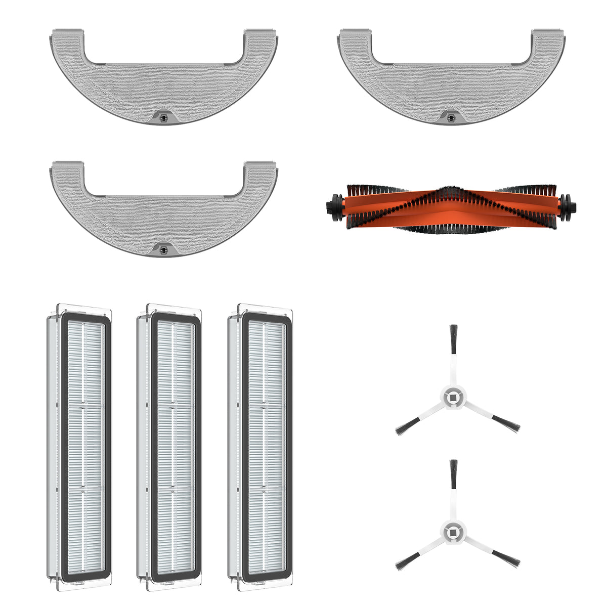 DREAME Kit Accessori per D10s Plus, Include 1x Spazzola Principale, 2x Spazzole Laterali, 3x Filtri e 3x Panni Mop - Originale e Compatibile DREAME Kit Accessori per D10s Plus, Include 1x Spazzola Principale, 2x Spazzole Laterali, 3x Filtri e 3x Panni Mop - Originale e Compatibile