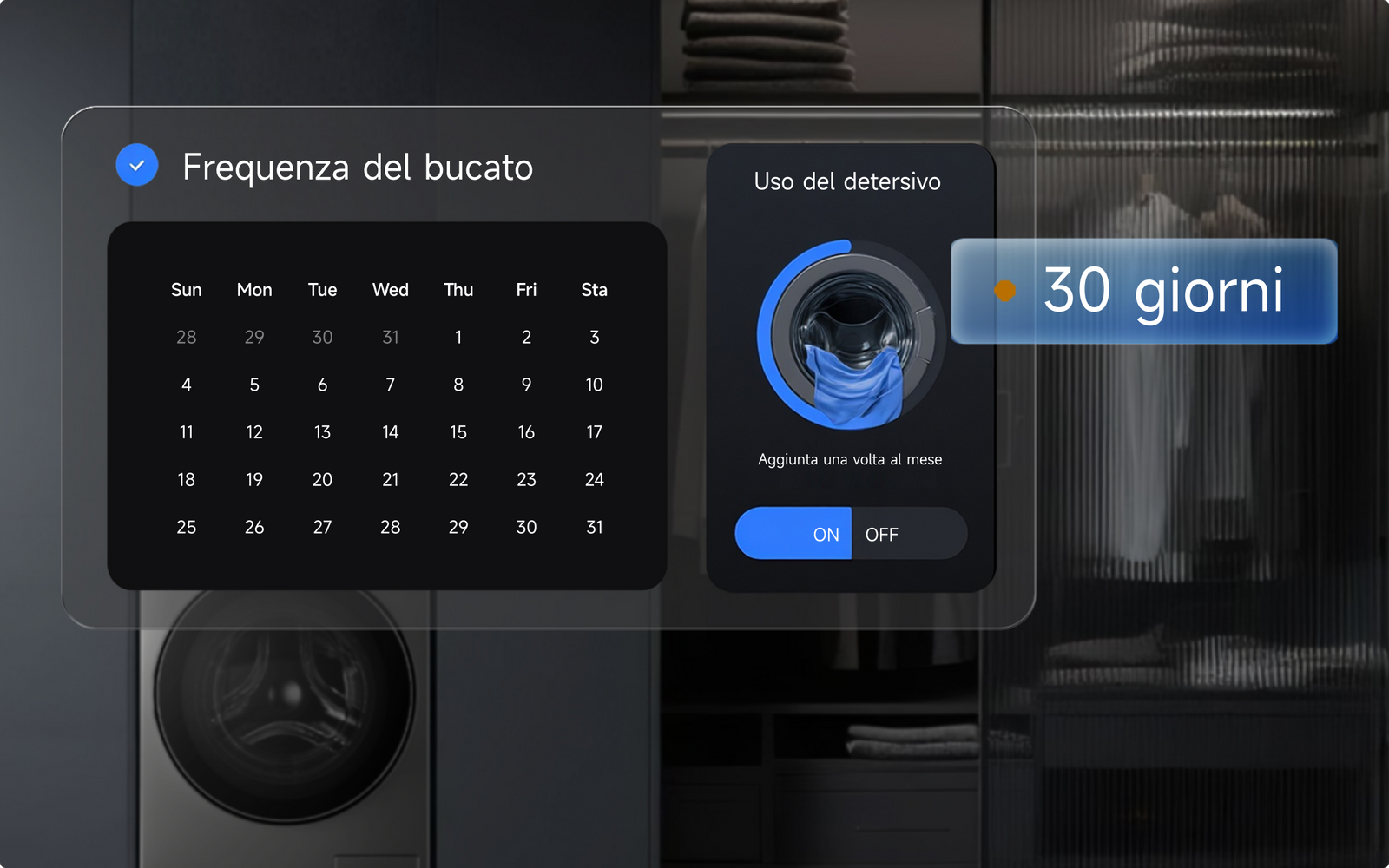 Dreame AI Inverter Washer L9 un singolo riempimento manuale del detersivo dura fino a 30 giorni di utilizzo