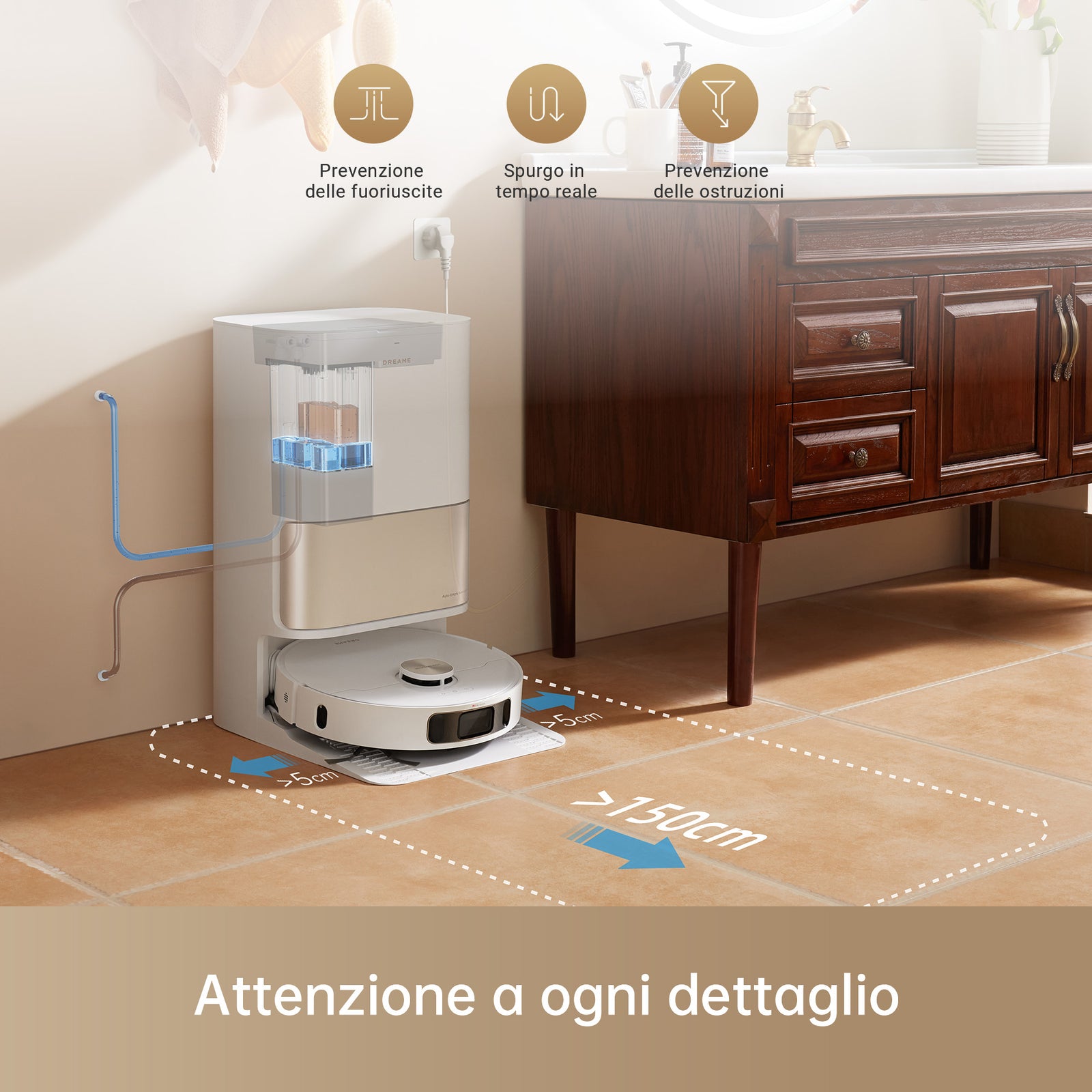 Kit di Collegamento dell'acqua di Rifornimento e Scarico Automatici per L10sProUltra/X30Ultra/X40UltraComplete/L40Ultra/L10sUltraGen2/X50UltraComplete/L50ProUltra/L40sProUltra/L40UltraAE