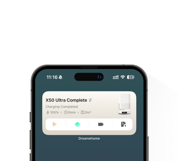  Presentazione dei widget supportati per il controllo con un clic del robot aspirapolvere