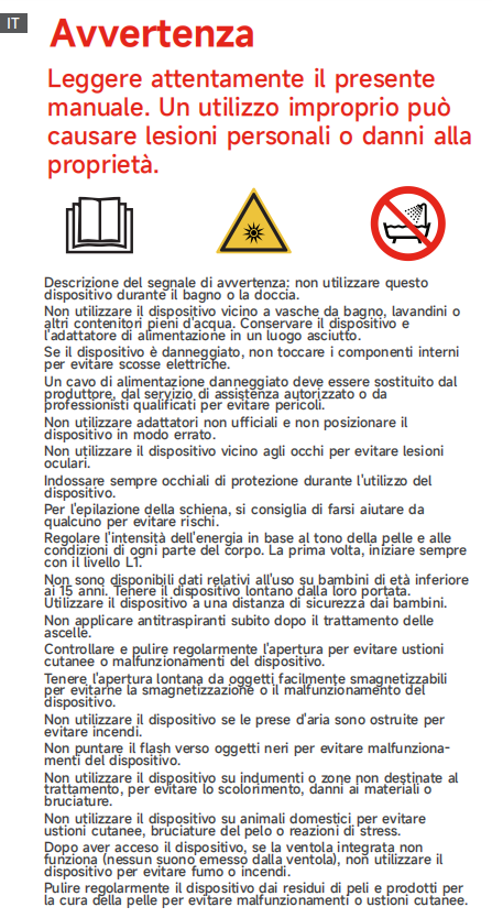 Avvertenze e informazioni sulla sicurezza