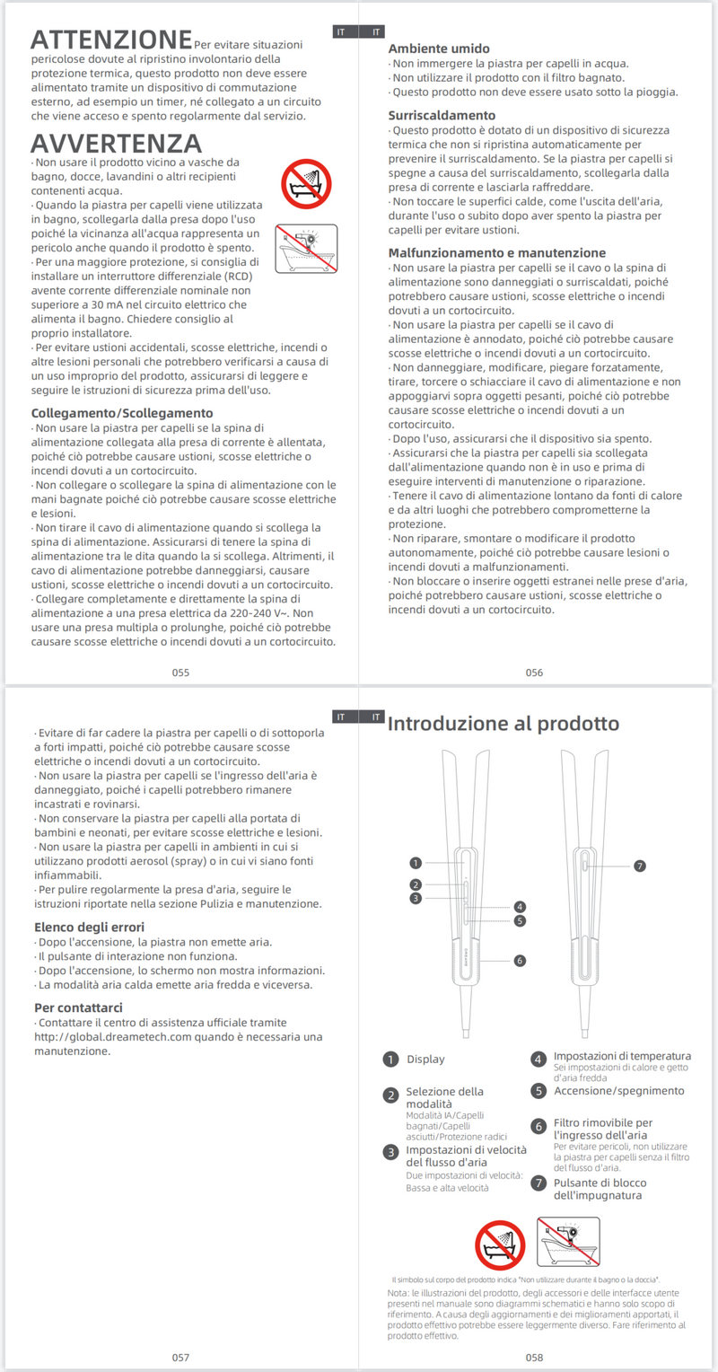 Avvertenze e informazioni sulla sicurezza