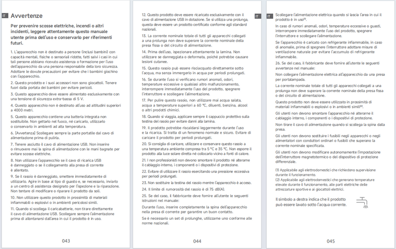 Avvertenze e informazioni sulla sicurezza
