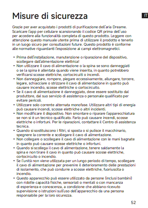 Avvertenze e informazioni sulla sicurezza