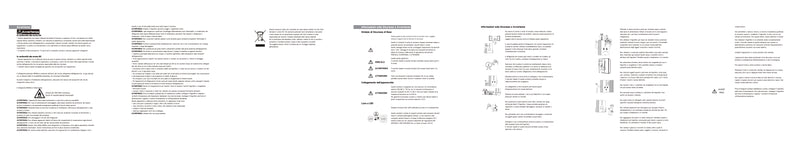 Avvertenze e informazioni sulla sicurezza