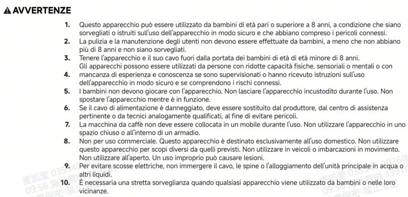 Avvertenze e informazioni sulla sicurezza