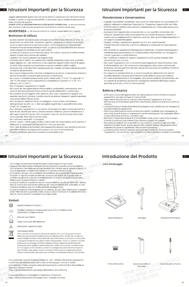 Avvertenze e informazioni sulla sicurezza