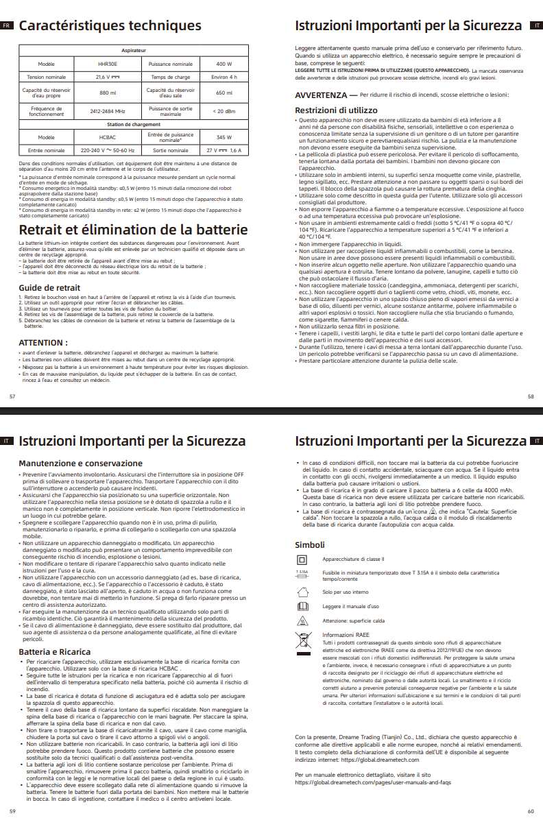 Avvertenze e informazioni sulla sicurezza