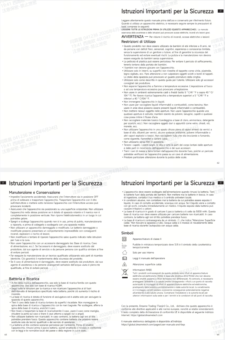 Avvertenze e informazioni sulla sicurezza