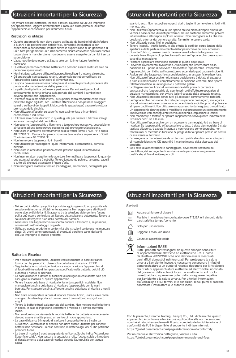 Avvertenze e informazioni sulla sicurezza