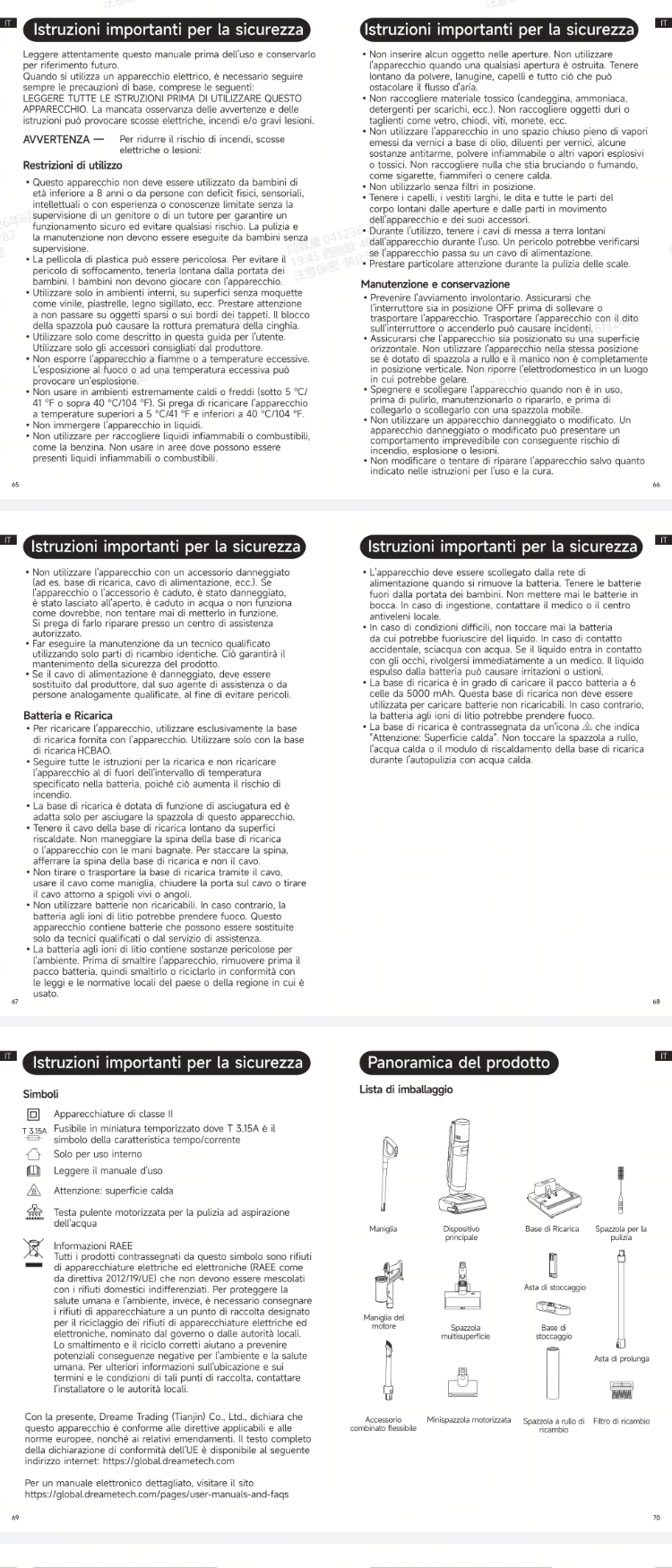 Avvertenze e informazioni sulla sicurezza