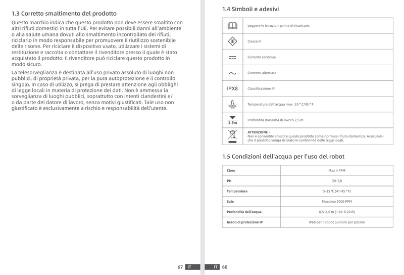 Avvertenze e informazioni sulla sicurezza