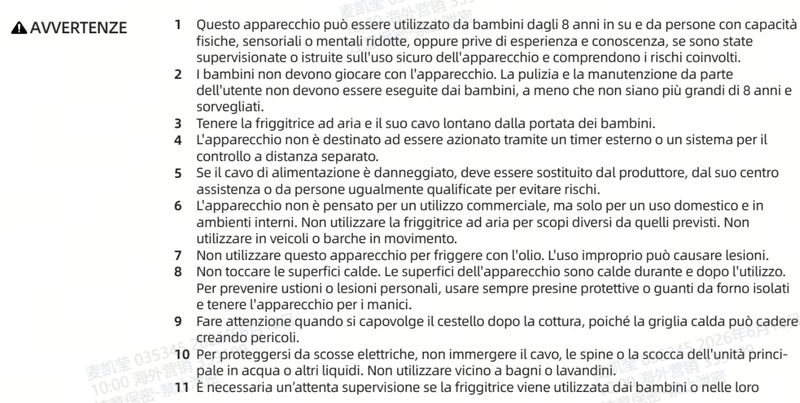 Avvertenze e informazioni sulla sicurezza