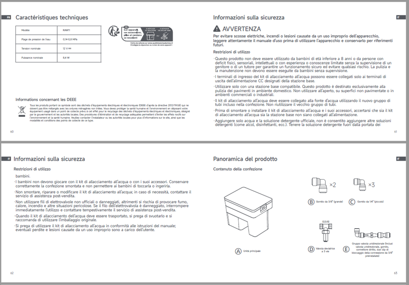 Avvertenze e informazioni sulla sicurezza