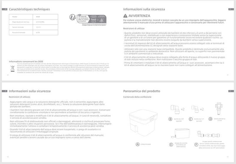 Avvertenze e informazioni sulla sicurezza