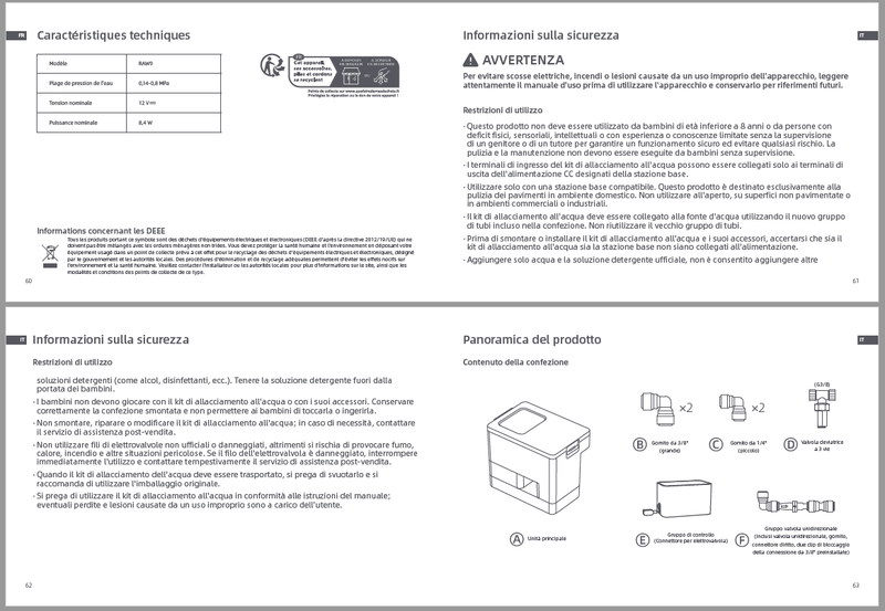 Avvertenze e informazioni sulla sicurezza