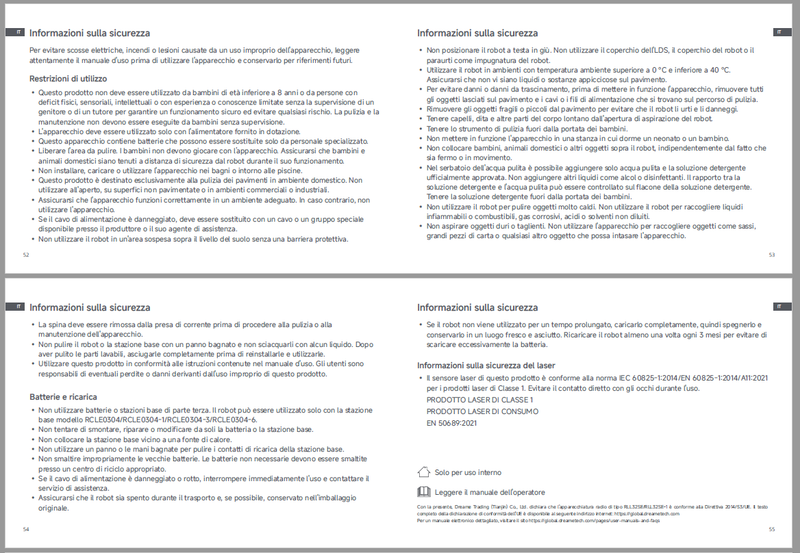 Avvertenze e informazioni sulla sicurezza