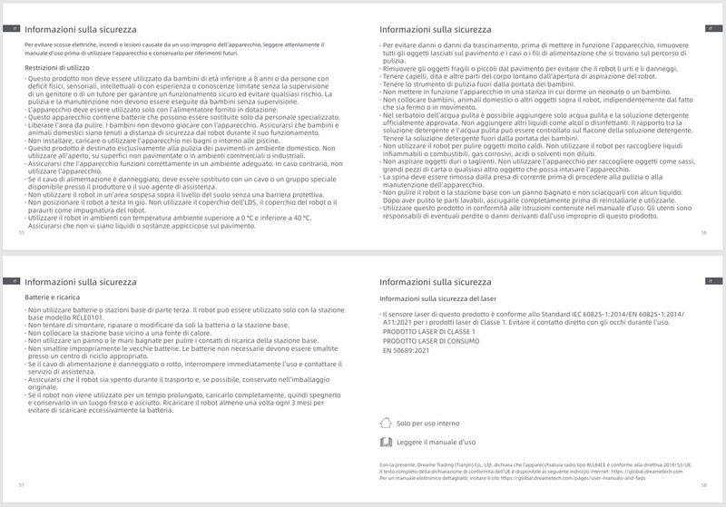 Avvertenze e informazioni sulla sicurezza