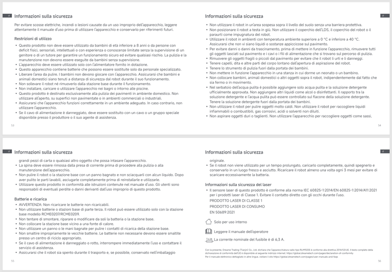 Avvertenze e informazioni sulla sicurezza