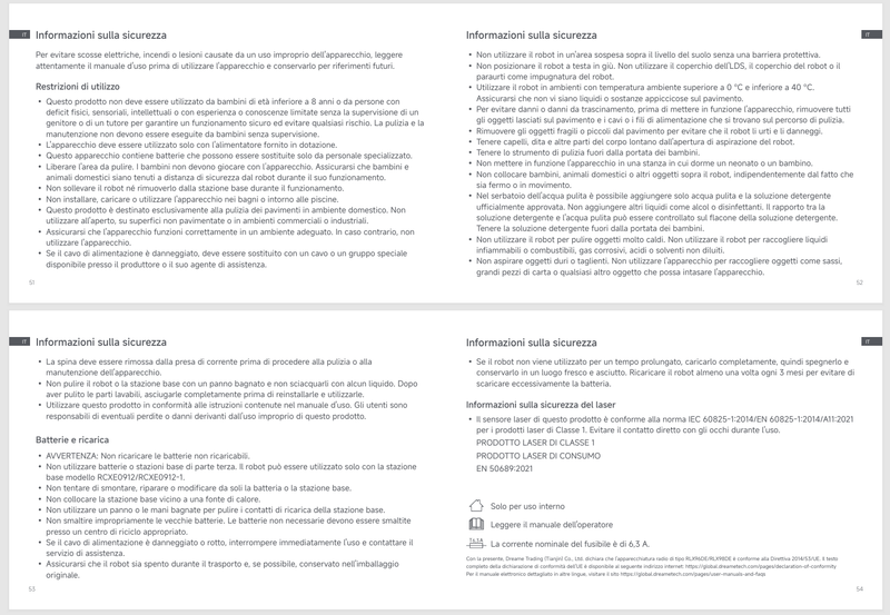 Avvertenze e informazioni sulla sicurezza