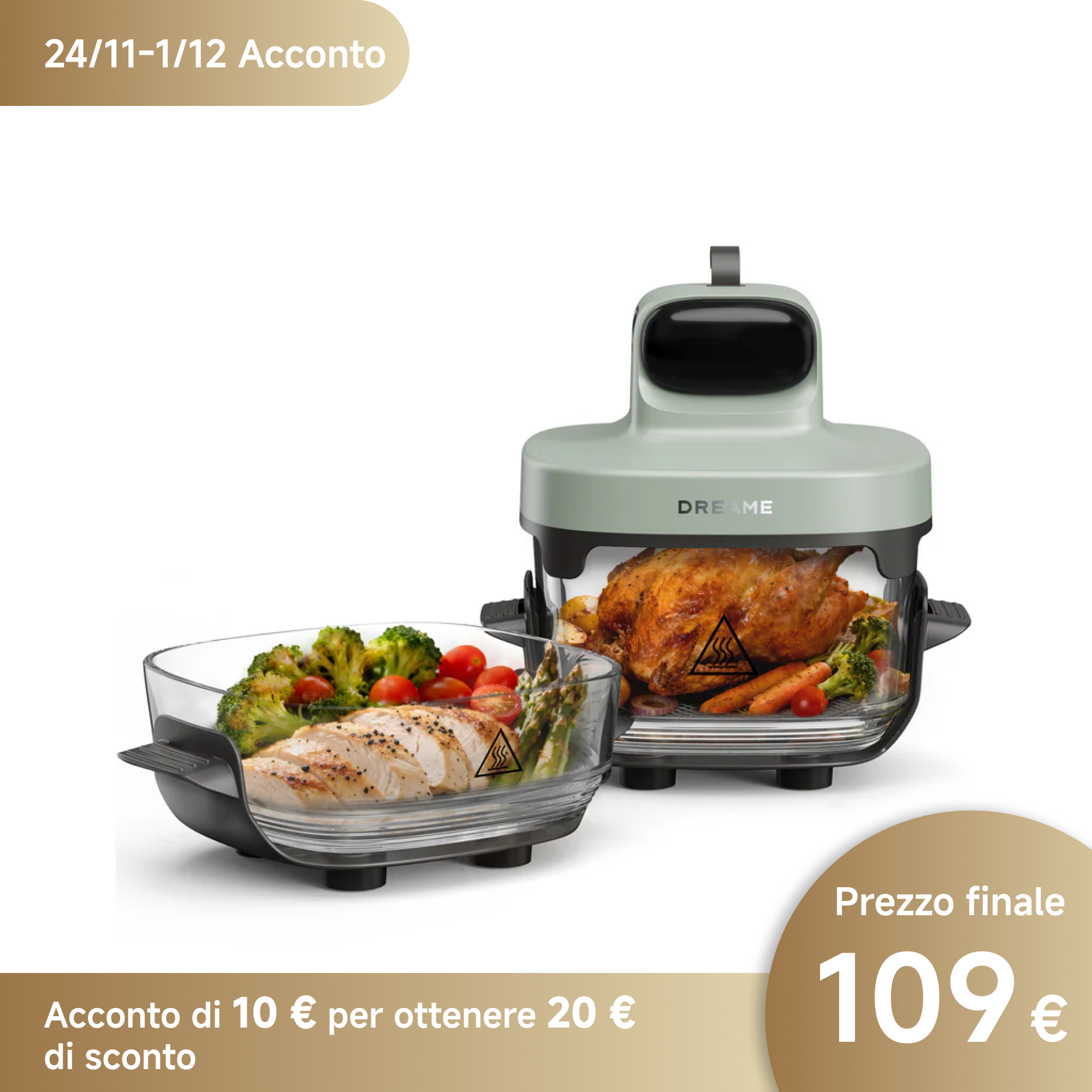 Friggitrice ad aria Dreame Tasti™ Acconto