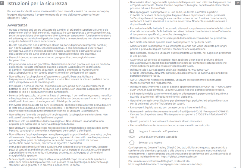 Avvertenze e informazioni sulla sicurezza