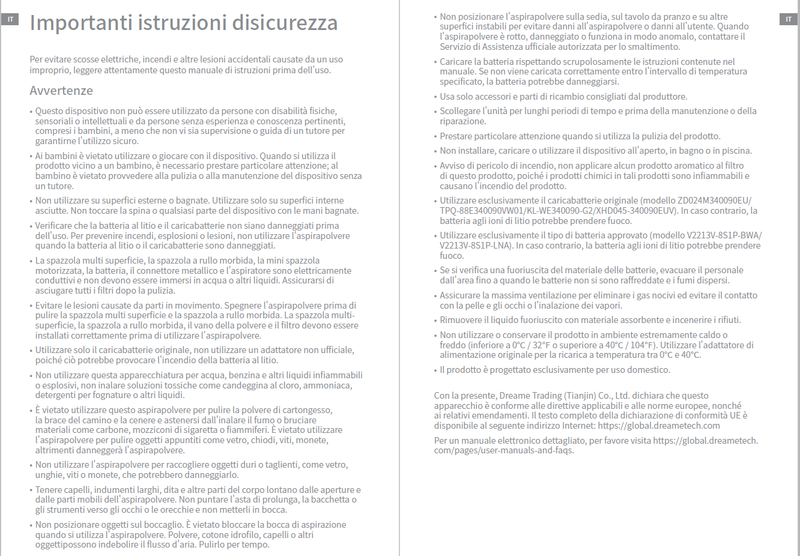 Avvertenze e informazioni sulla sicurezza