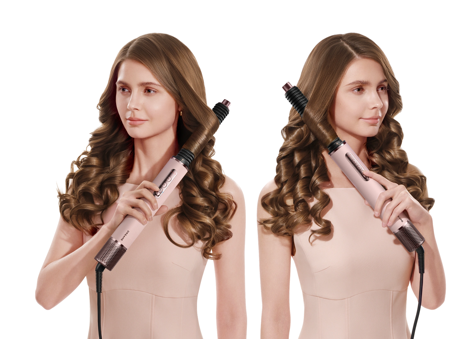Capelli ondulati voluminosi e ricci definiti