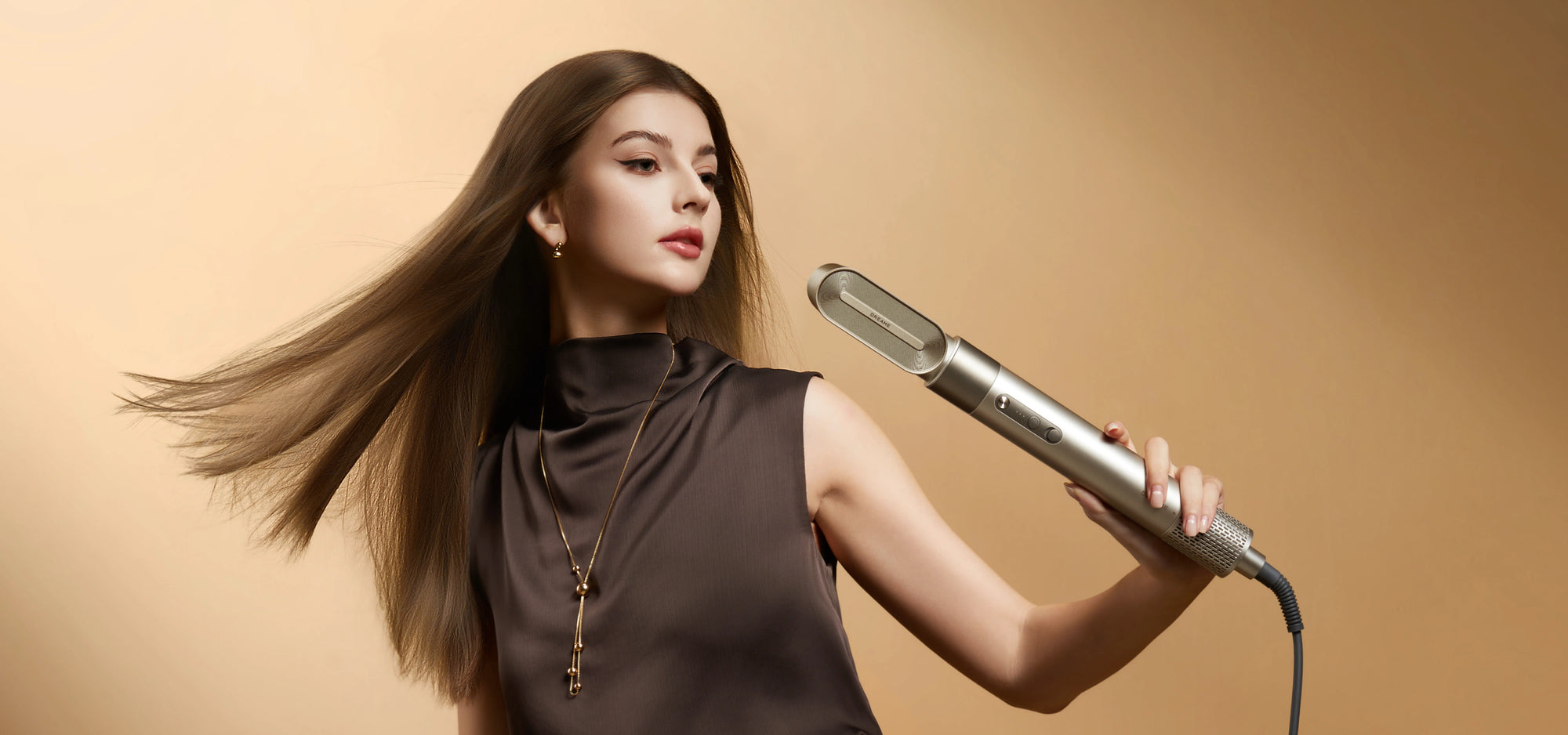 Dreame AirStyle Shine sistema di asciugatura e styling 5 in 1 per capelli lisci e luminosi con risultato professionale
