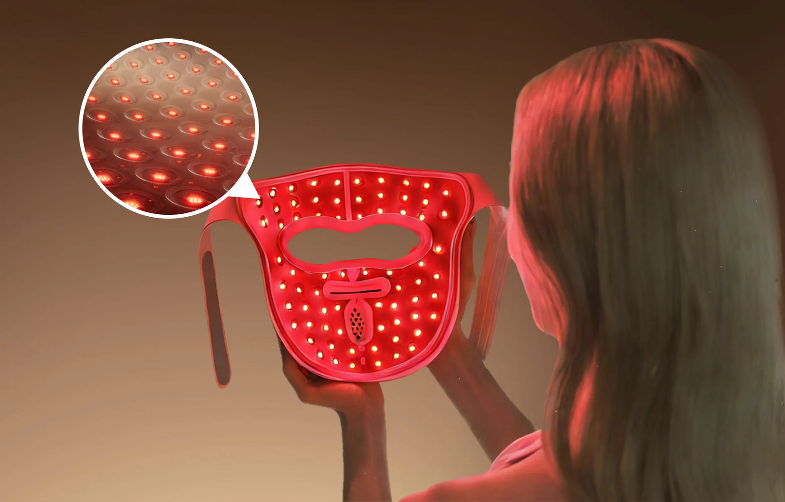 Dreame Chrona maschera anti-età ai fotoni – 280 LED ad alta potenza formano una matrice luminosa precisa per risultati misurabili.