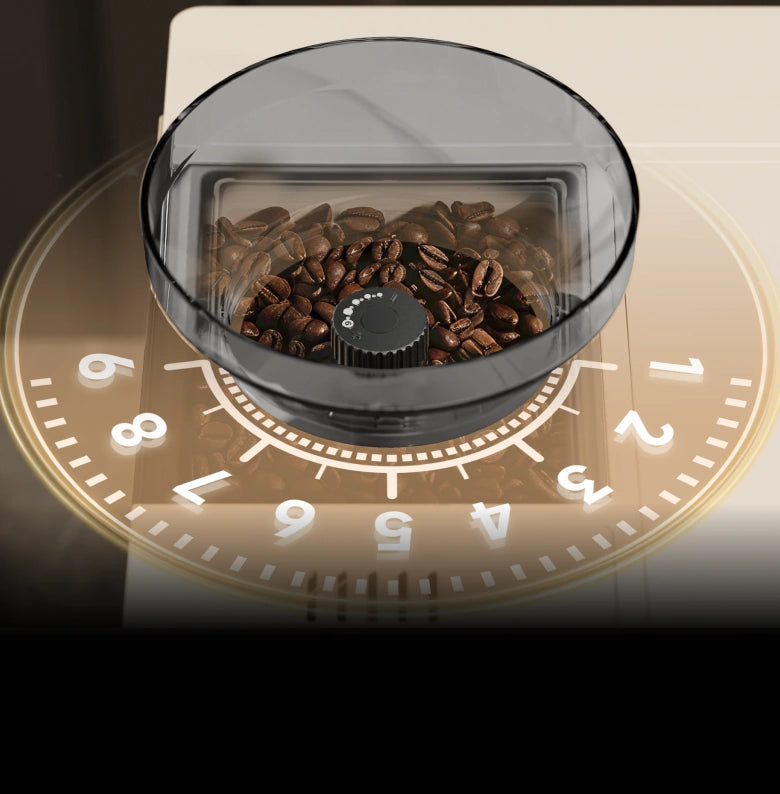 9 livelli di macinatura con <br class="coffeemas_c-pc-hide">dosaggio preciso*