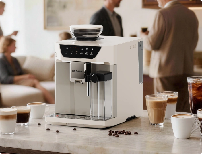 Capacità fino a 45 tazze <br class="coffeemas_c-pc-hide">— pronta per ogni <br class="coffeemas_c-pc-hide">momento <br class="coffeemas_c-small-hide">di convivialità*