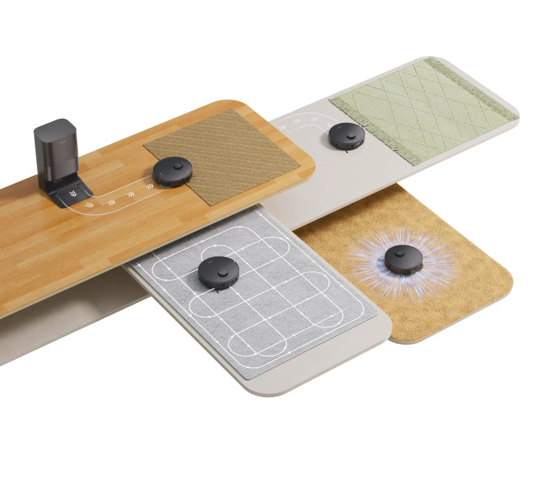 Pulizia intelligente per vari tipi di tappeti <br>e moquette