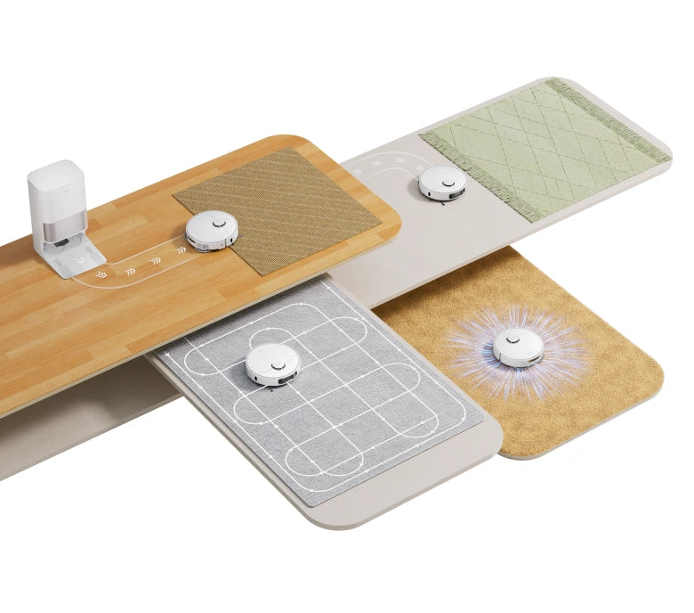 Pulizia intelligente per vari tipi di tappeti <br>e moquette