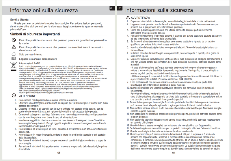 Avvertenze e informazioni sulla sicurezza