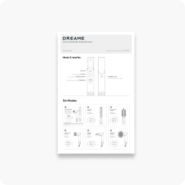 Guida rapida Dreame Dazzle per un’impostazione semplice (x1).