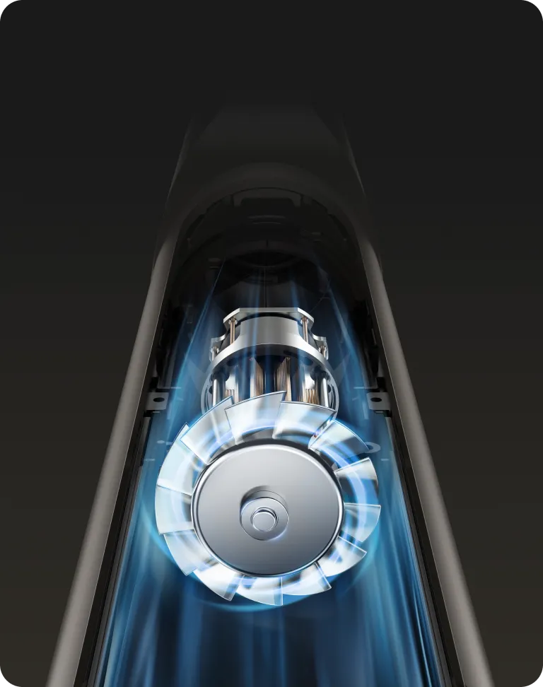 Asciugacapelli Dreame Dazzle con motore ad alta velocità a 110.000 giri/min per asciugatura rapida.