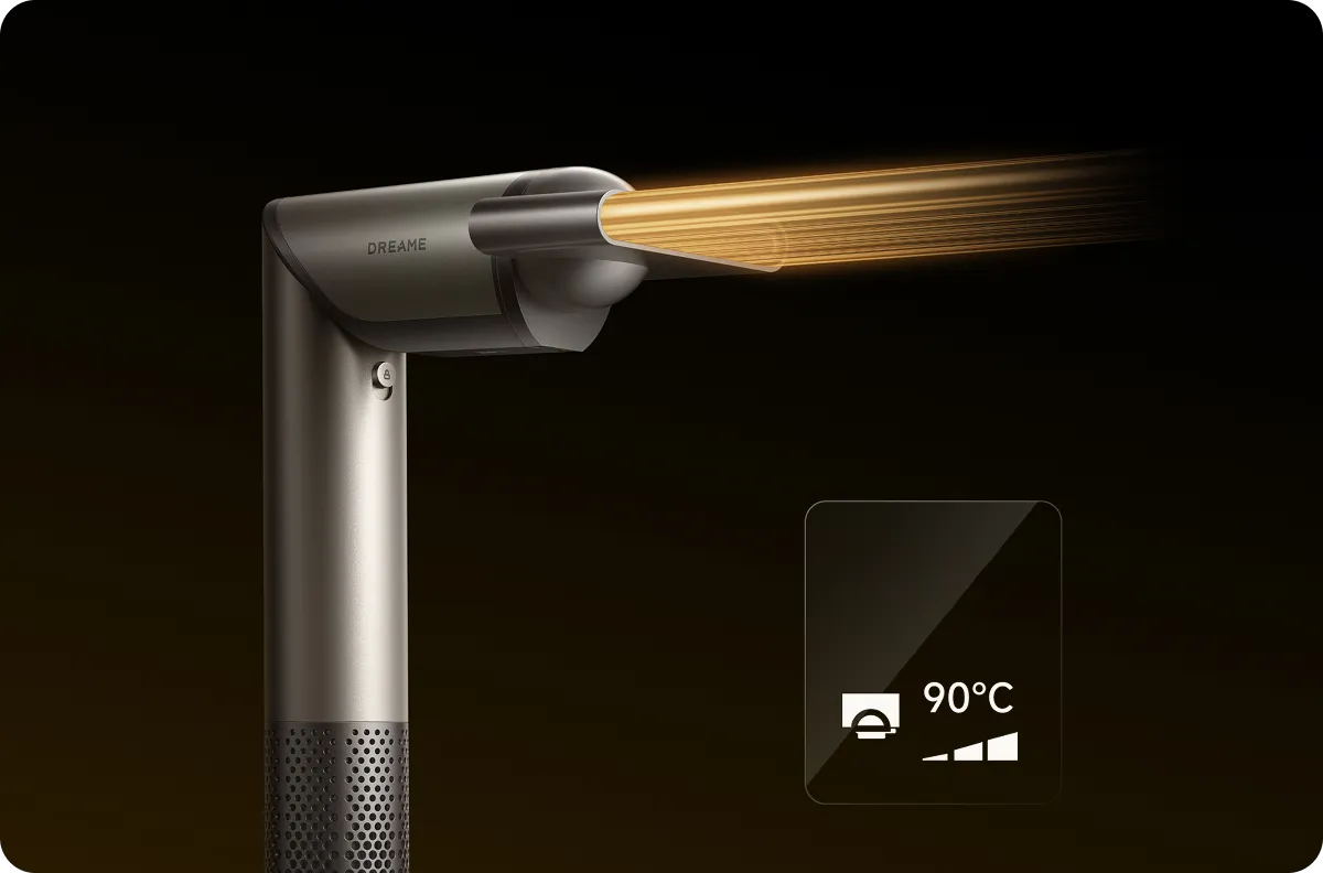 Bocchetta per lo styling dell’Asciugacapelli Dreame Dazzle con modalità automatica e controllo del calore.
