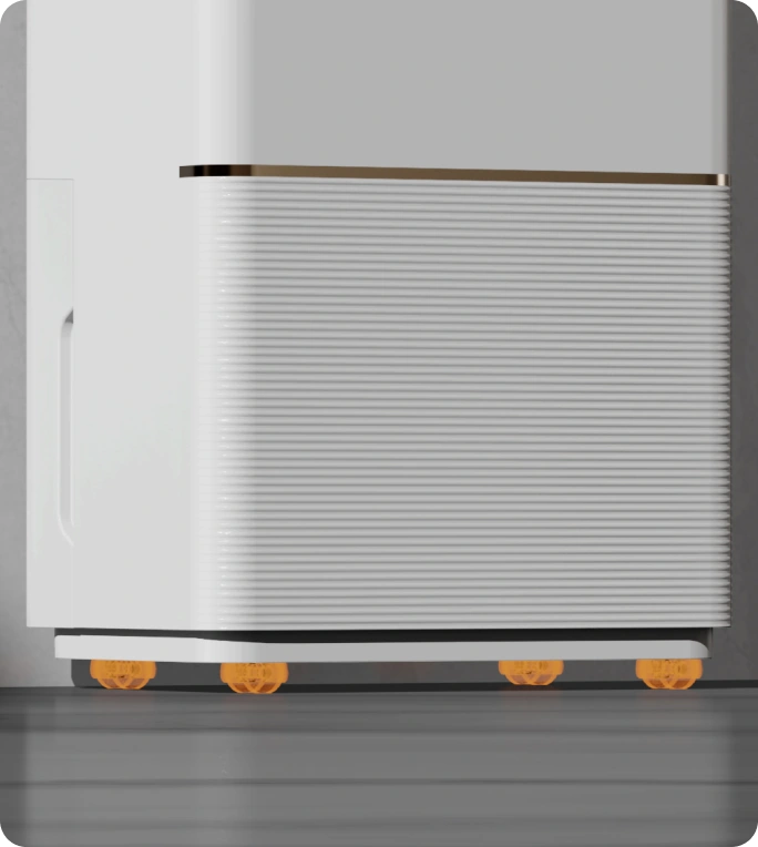 Ruote omnidirezionali silenziose per uno spostamento semplice