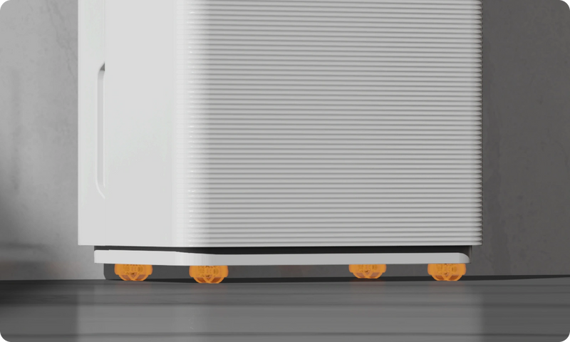 Ruote omnidirezionali silenziose per uno spostamento semplice