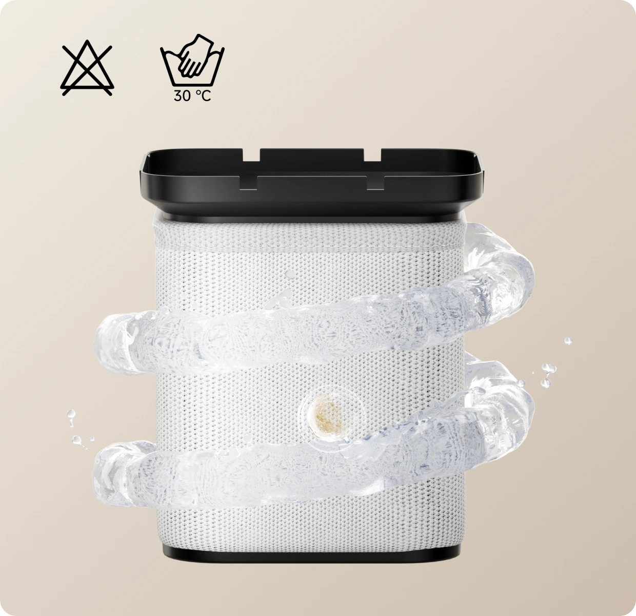 Filtro antibatterico 3D lavabile