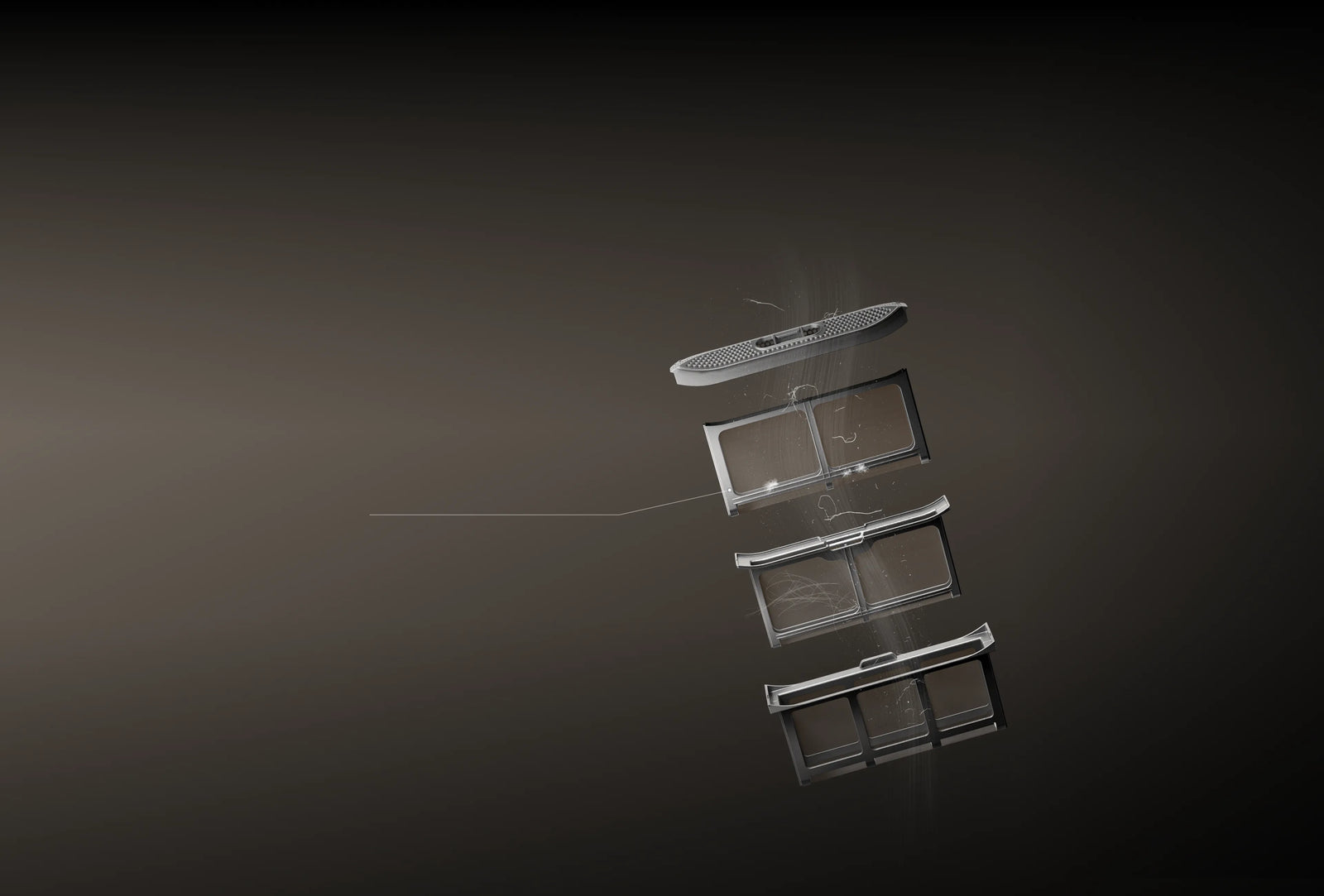 Dreame AI Dual Inverter Dryer L9 filtraggio quattro strati strato 2 filtro fine 80 mesh filtra pelucchi e detriti