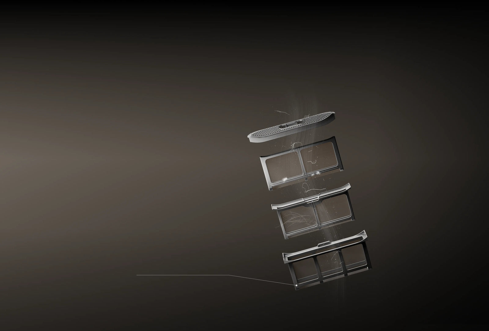 Dreame AI Dual Inverter Dryer L9 filtraggio quattro strati strato 4 filtro fine 120 mesh cattura polvere