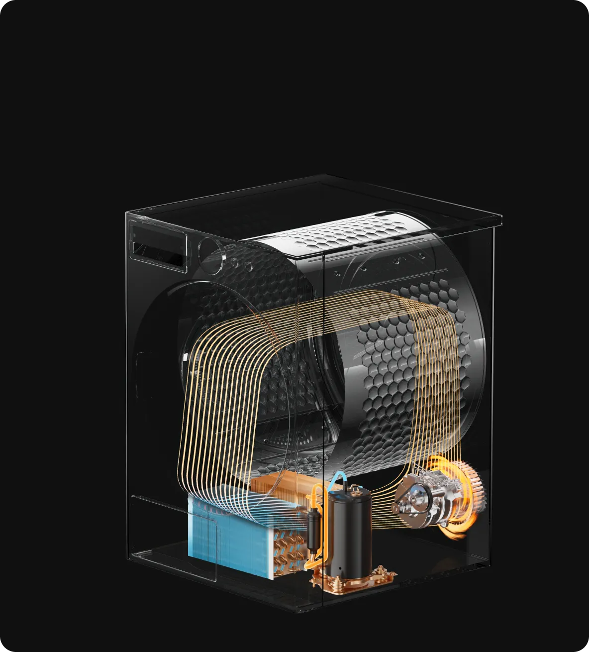Dreame AI Dual Inverter Dryer L9 asciugatura a pompa di calore dual inverter con motore compressore e ventola