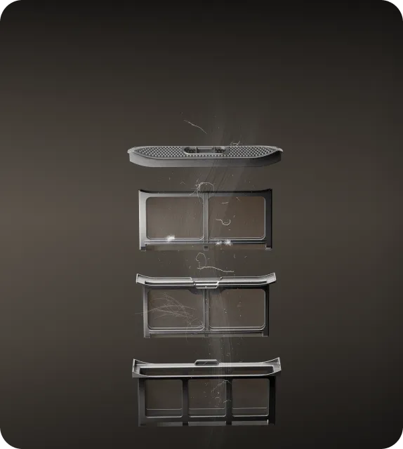 Dreame AI Dual Inverter Dryer L9 filtraggio a quattro strati per capelli polvere fine polline e microparticelle