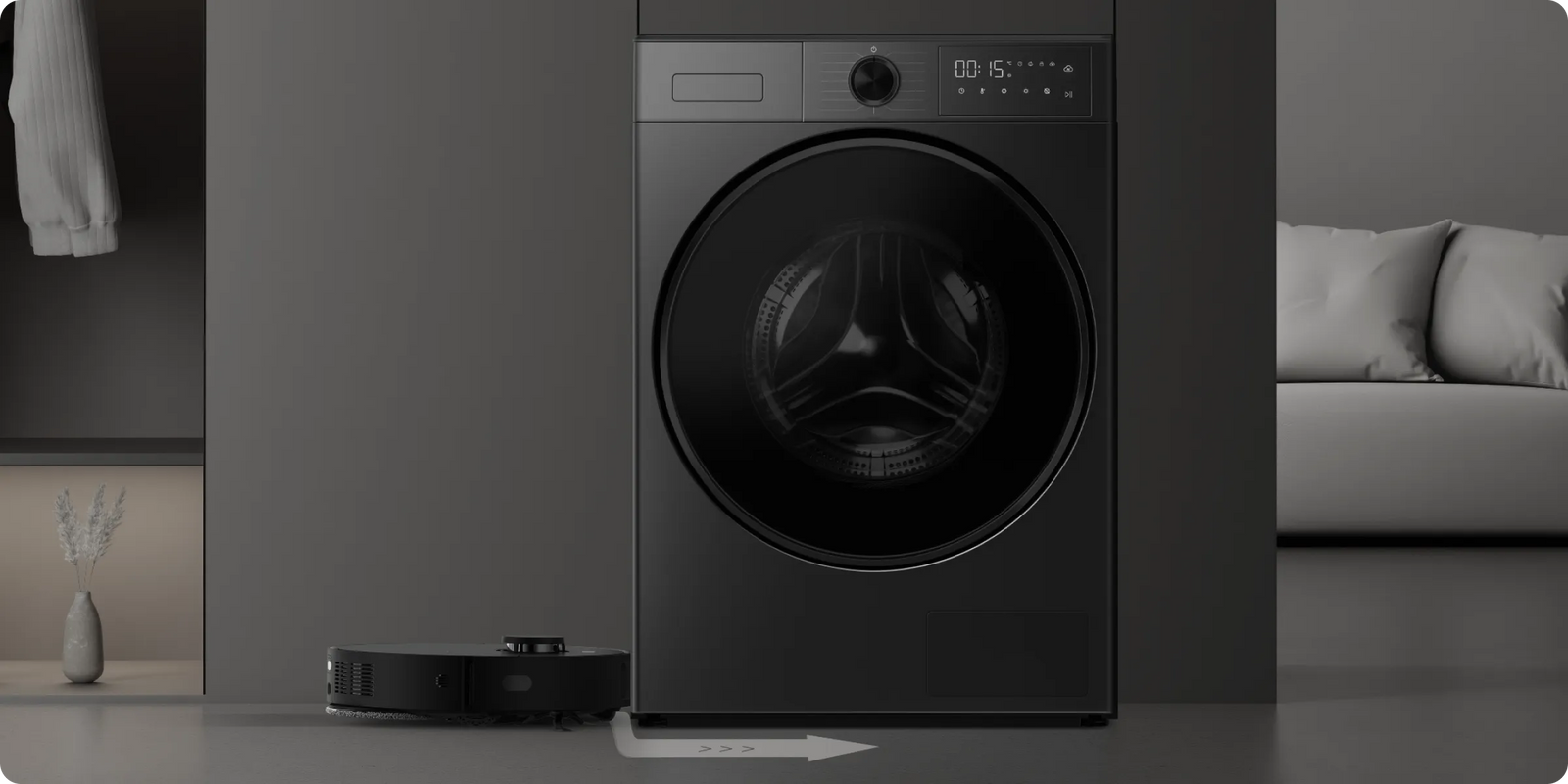 Dreame AI Dual Inverter Dryer L9 base compatibile robot aspirapolvere robot aspirapolvere che passa liberamente sotto l'apparecchio