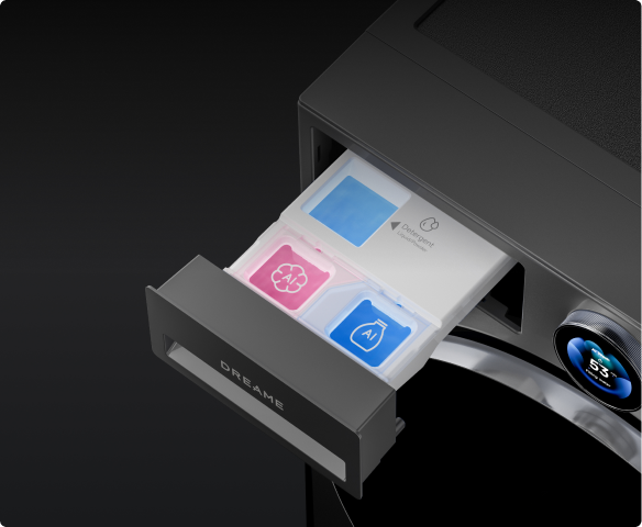 Dreame AI Inverter Washer L9 doppio dosaggio intelligente di detersivo e ammorbidente in modo automatico